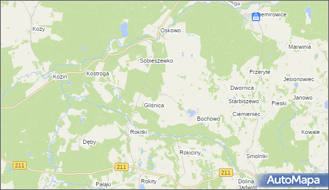 mapa Bochówko, Bochówko na mapie Targeo