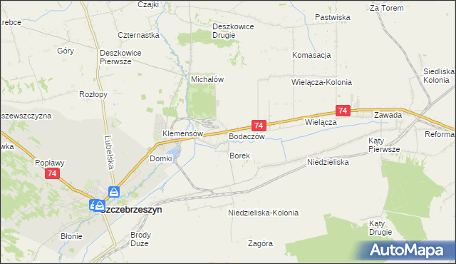 mapa Bodaczów, Bodaczów na mapie Targeo