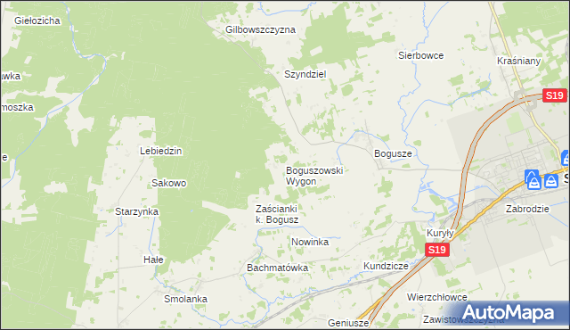 mapa Boguszowski Wygon, Boguszowski Wygon na mapie Targeo