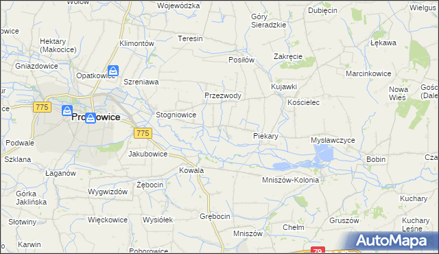 mapa Ciborowice, Ciborowice na mapie Targeo
