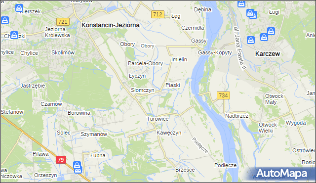 mapa Cieciszew, Cieciszew na mapie Targeo