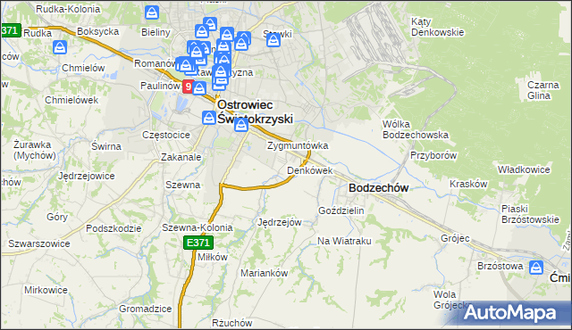 mapa Denkówek, Denkówek na mapie Targeo