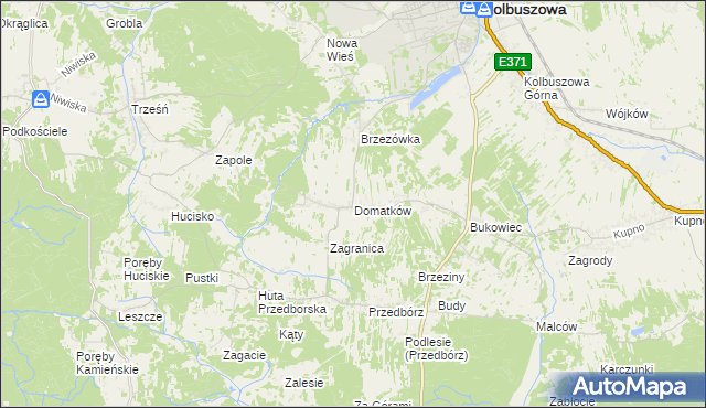 mapa Domatków, Domatków na mapie Targeo