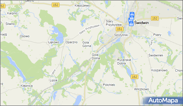 mapa Gola Dolna, Gola Dolna na mapie Targeo