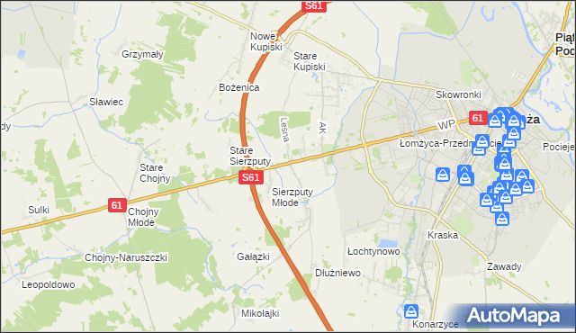 mapa Janowo gmina Łomża, Janowo gmina Łomża na mapie Targeo