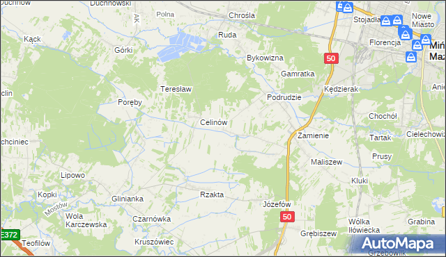 mapa Jędrzejnik, Jędrzejnik na mapie Targeo