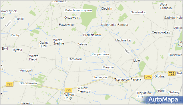 mapa Kacperówka, Kacperówka na mapie Targeo