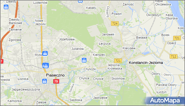 mapa Kierszek, Kierszek na mapie Targeo
