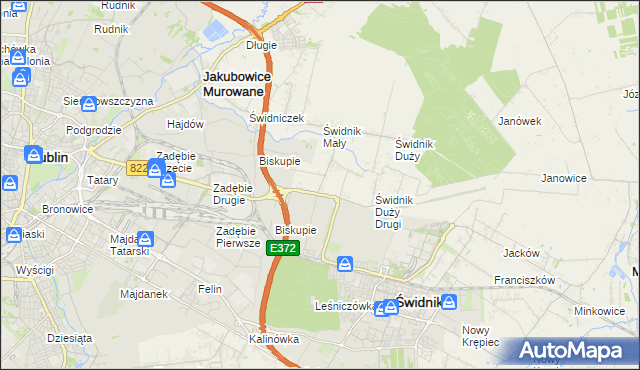 mapa Kolonia Świdnik Mały, Kolonia Świdnik Mały na mapie Targeo