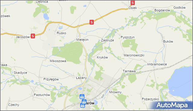 mapa Kruków, Kruków na mapie Targeo