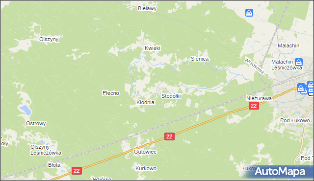 mapa Krzyż gmina Czersk, Krzyż gmina Czersk na mapie Targeo