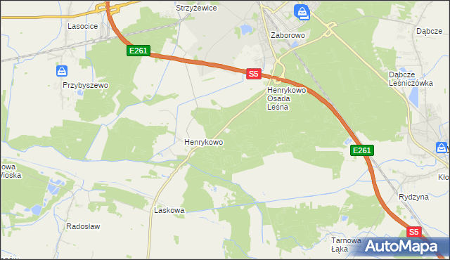 mapa Książęcy Las, Książęcy Las na mapie Targeo