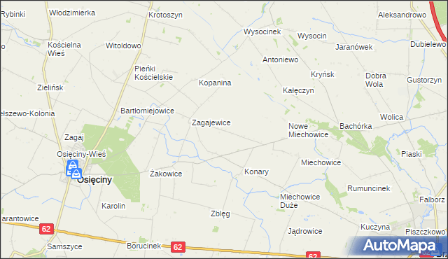 mapa Lekarzewice, Lekarzewice na mapie Targeo