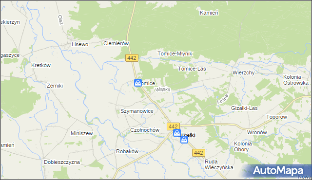 mapa Leszczyca, Leszczyca na mapie Targeo