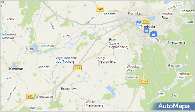 mapa Mały Mędromierz, Mały Mędromierz na mapie Targeo