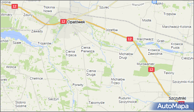 mapa Michałów Czwarty, Michałów Czwarty na mapie Targeo