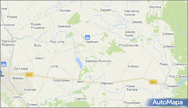 mapa Nowe Sadłowo, Nowe Sadłowo na mapie Targeo