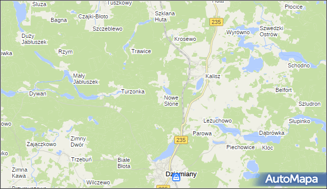 mapa Nowe Słone, Nowe Słone na mapie Targeo