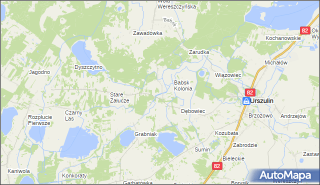 mapa Nowe Załucze, Nowe Załucze na mapie Targeo