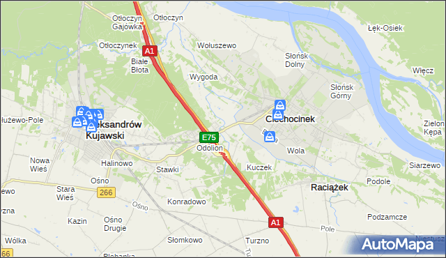 mapa Nowy Ciechocinek, Nowy Ciechocinek na mapie Targeo