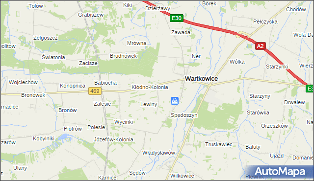 mapa Nowy Gostków, Nowy Gostków na mapie Targeo