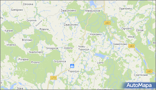 mapa Nowy Toporzyk, Nowy Toporzyk na mapie Targeo
