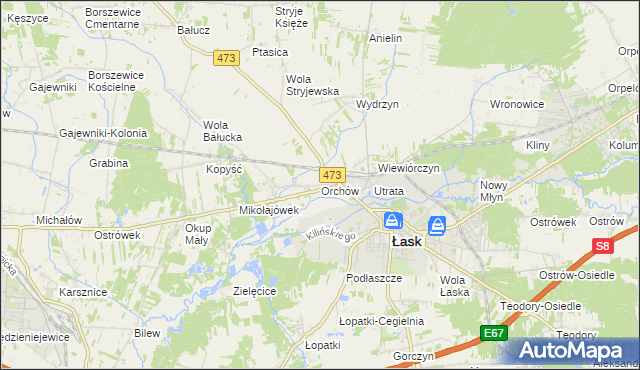mapa Orchów, Orchów na mapie Targeo