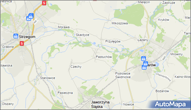 mapa Pastuchów, Pastuchów na mapie Targeo