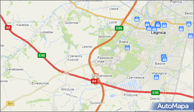 mapa Pawłowice Małe gmina Krotoszyce, Pawłowice Małe gmina Krotoszyce na mapie Targeo