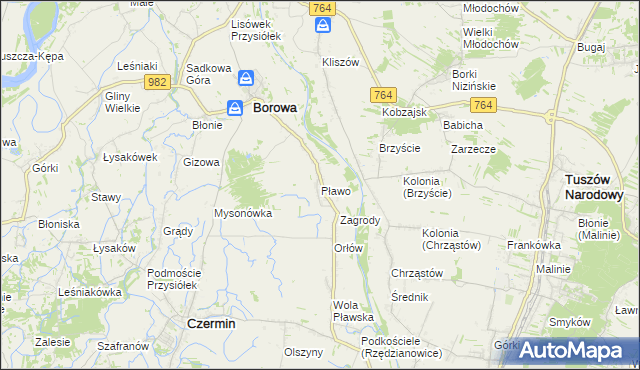 mapa Pławo, Pławo na mapie Targeo