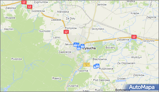 mapa Przysucha, Przysucha na mapie Targeo