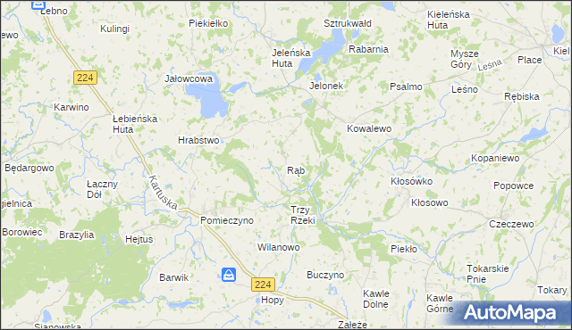 mapa Rąb, Rąb na mapie Targeo