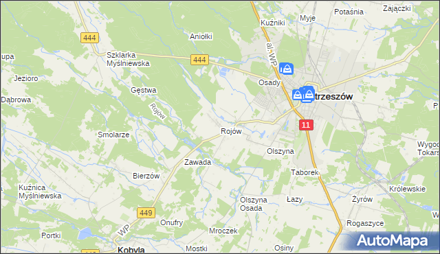 mapa Rojów, Rojów na mapie Targeo