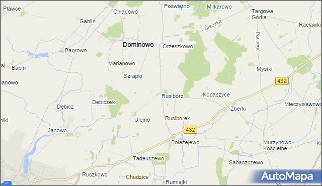 mapa Rusibórz, Rusibórz na mapie Targeo