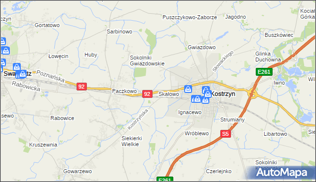 mapa Skałowo, Skałowo na mapie Targeo