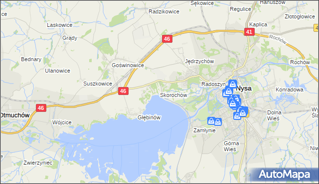 mapa Skorochów, Skorochów na mapie Targeo