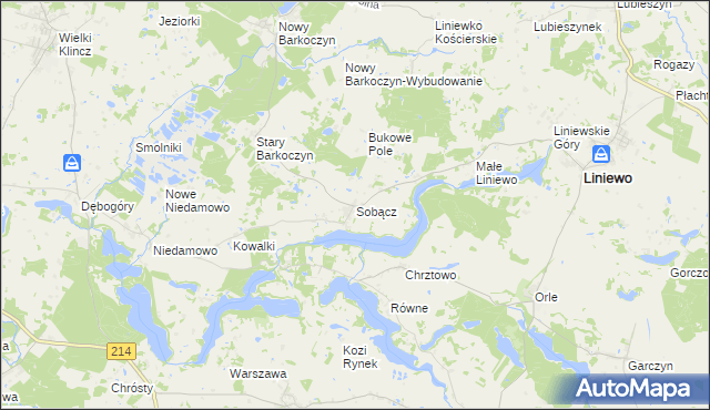 mapa Sobącz, Sobącz na mapie Targeo