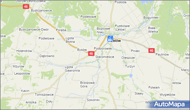mapa Staromieście, Staromieście na mapie Targeo