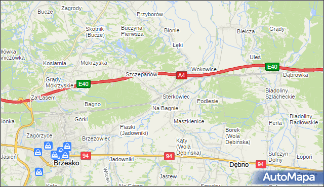 mapa Sterkowiec, Sterkowiec na mapie Targeo