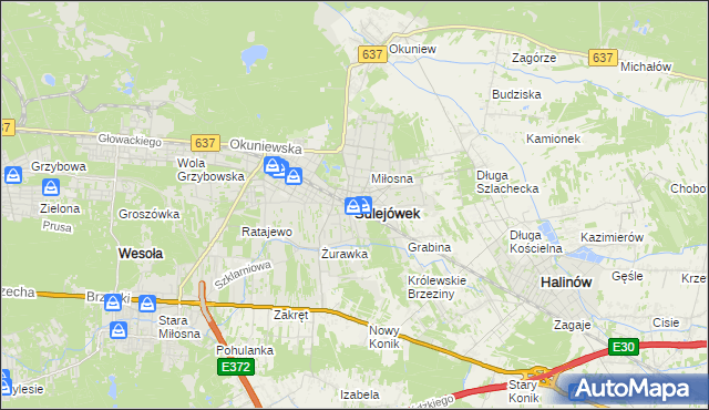 mapa Sulejówek, Sulejówek na mapie Targeo