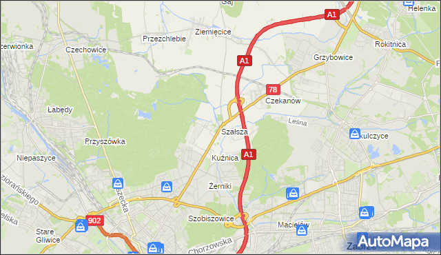 mapa Szałsza, Szałsza na mapie Targeo