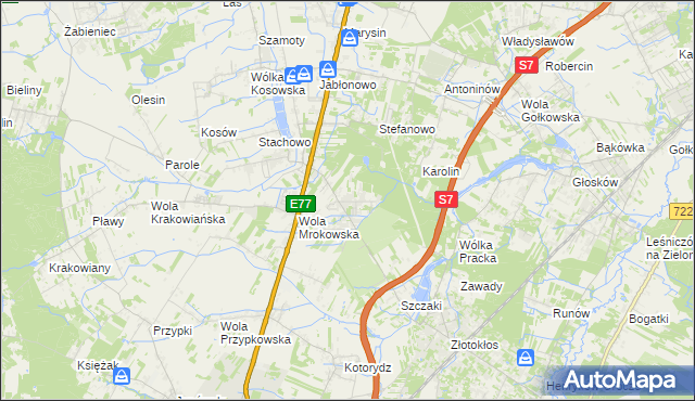 mapa Warszawianka, Warszawianka na mapie Targeo