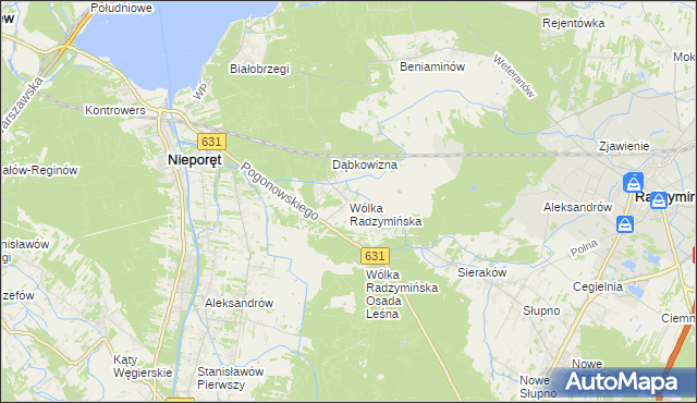 mapa Wólka Radzymińska, Wólka Radzymińska na mapie Targeo