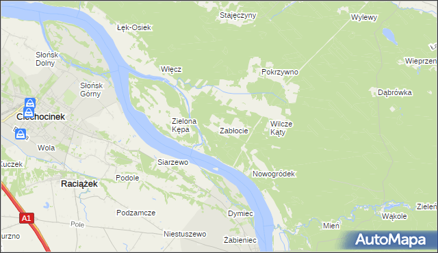 mapa Zabłocie gmina Czernikowo, Zabłocie gmina Czernikowo na mapie Targeo