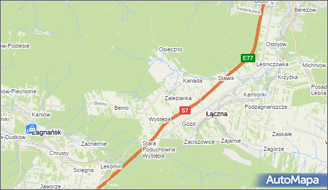 mapa Zalezianka, Zalezianka na mapie Targeo