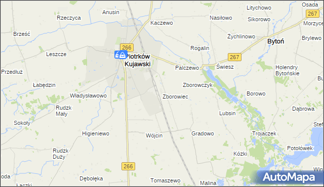 mapa Zborowiec, Zborowiec na mapie Targeo