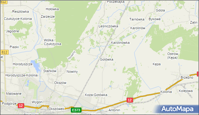 mapa Gotówka, Gotówka na mapie Targeo