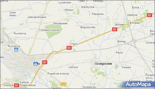 mapa Autostrada, Autostrada na mapie Targeo