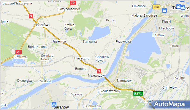 mapa Chodków Nowy, Chodków Nowy na mapie Targeo