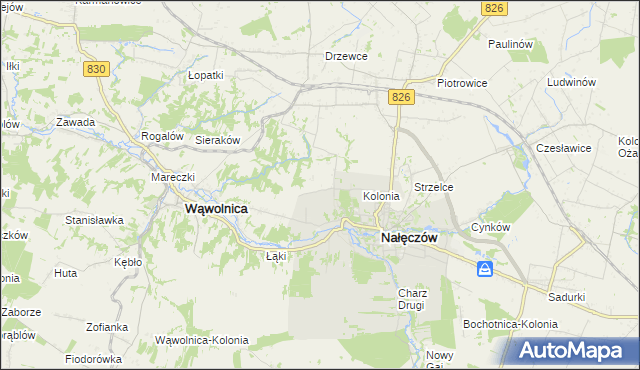 mapa Chruszczów-Kolonia, Chruszczów-Kolonia na mapie Targeo